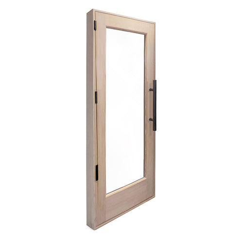 24" x 70" Wooden Sauna Door with Clear Glass Pane
