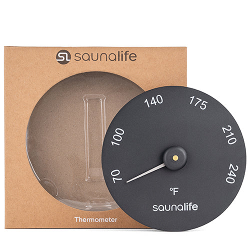 SaunaLife SaunaGear Fahrenheit Thermometer, Round