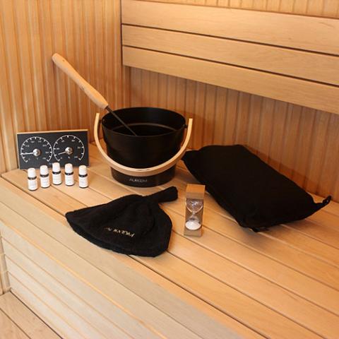 Auroom Cala Glass Mini DIY, Aspen, Indoor Sauna Kit, 1-Person