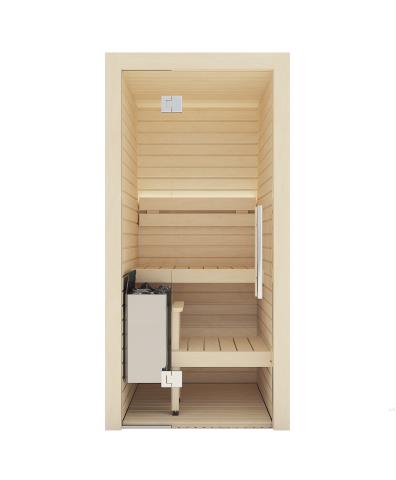Auroom Cala Glass Mini DIY, Aspen, Indoor Sauna Kit, 1-Person