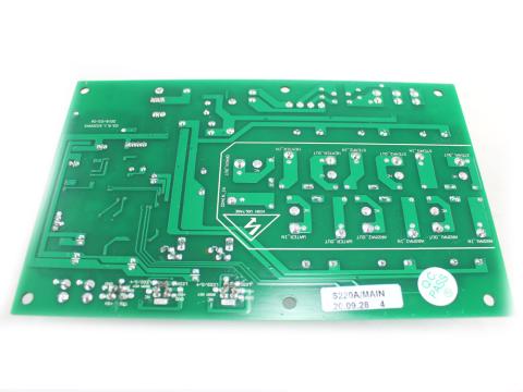Delta Back of PCB with traces and solder points