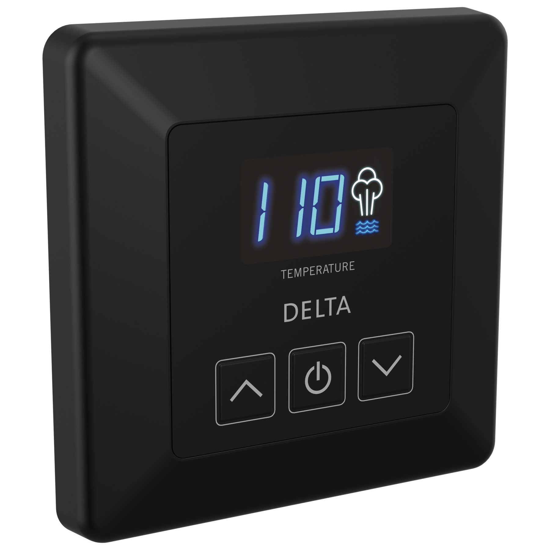 Delta SimpleSteam Square Control Matte Black