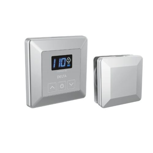 Delta SimpleSteam Square Control Package Lumicoat Chrome