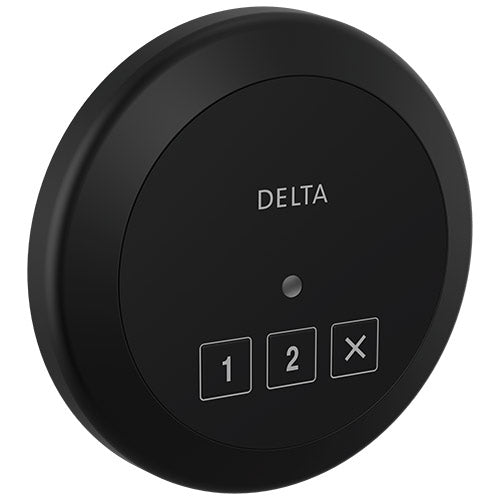 Delta Round Exterior Steam Control Matte Black