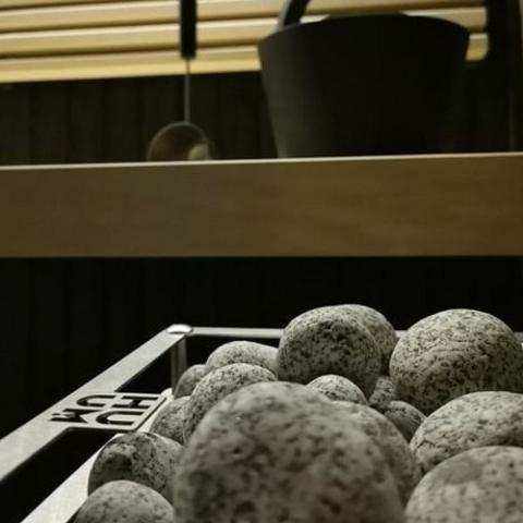 HUUM Cliff Sauna Heater Installed