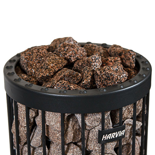 Harvia AC5000 Red Granite Stones in Sauna Heater