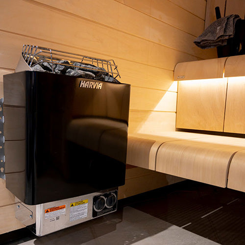 Harvia KIP80B KIP Series, 8kW Sauna Heater, Built-in Controls