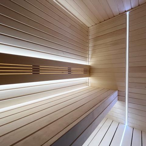 Prosaunas Universal Sauna Light Kit with Two 10-Ft Flexible LED Strips