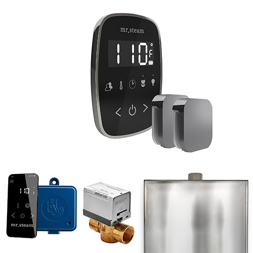 Mr.Steam ButlerFlex Max Steam Shower Control Package with TempoFlex Control and Aroma Steamheads