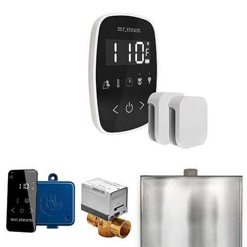 Mr.Steam ButlerFlex Max Steam Shower Control Package with TempoFlex Control and Aroma Steamheads