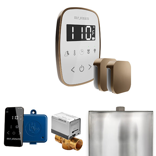 Mr.Steam ButlerFlex Max Steam Shower Control Package with TempoFlex Control and Aroma Steamheads