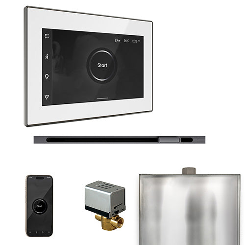 Mr.Steam XButler Steam Shower Control Package with iSteamX Control and Linear SteamHead