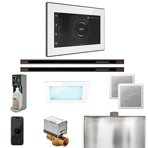 Mr.Steam XDream Linear Steam Shower Control Package with iSteamX Control and Linear Steamhead