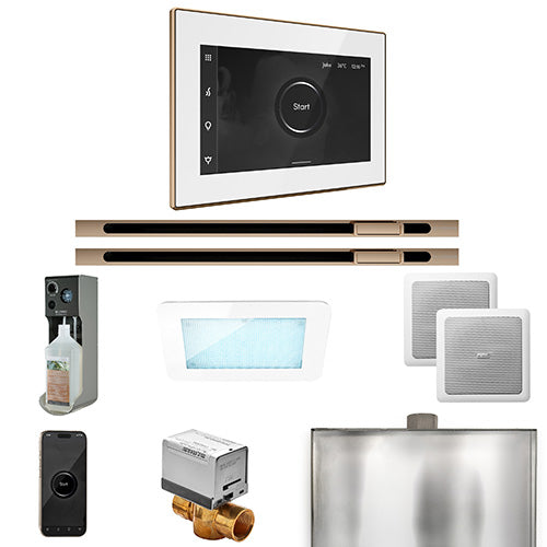 Mr.Steam XDream Linear Steam Shower Control Package with iSteamX Control and Linear Steamhead
