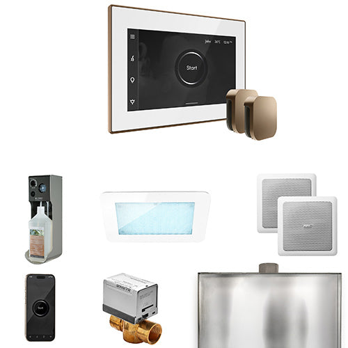 Mr.Steam XDream Max Steam Shower Control Package with iSteamX Control and Two Aroma SteamHeads