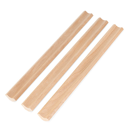 PROSAUNAS Alder 1x2 Inside Corner Trim with Sleek Profile