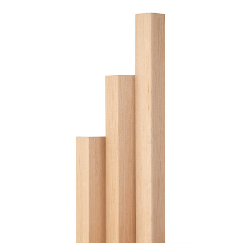 PROSAUNAS Alder 2x2 Outside Corner Trim for Sauna Design