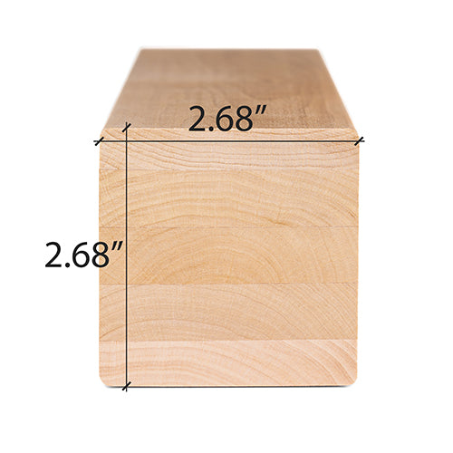 PROSAUNAS Alder 3x3 S4SEE Smooth Sauna Bench Material