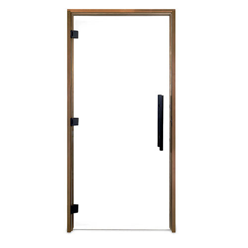Prosaunas Clear ADA Glass Sauna Door 36x81, Thermo-Aspen