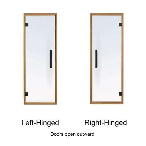 Prosaunas Prehung Tinted Glass Sauna Door 24x73, Aspen Frame