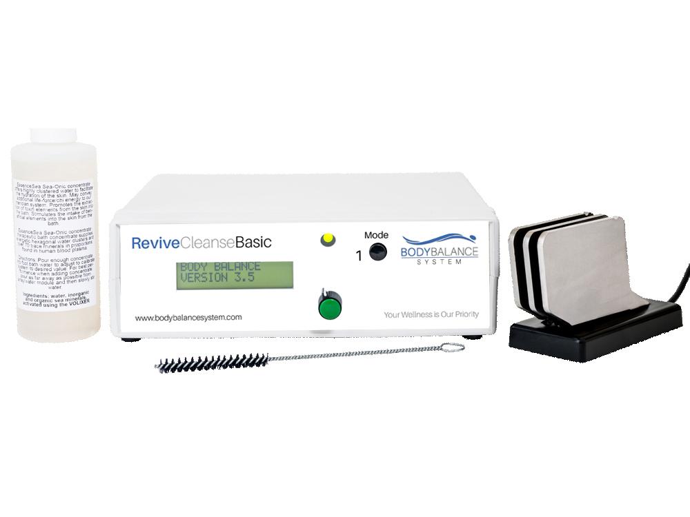 Body Balance ReviveCleanseBASIC Ionic Foot Detox Machine with spa-like foot bath setup
