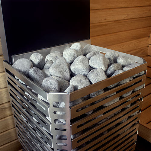 Saunum stainless heater with gray stones