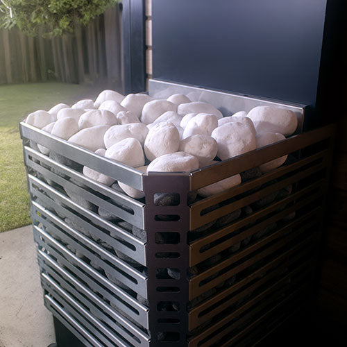 Saunum stainless steel sauna heater loaded stones