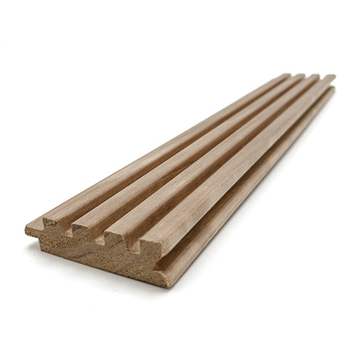 Thermo-Aspen Groove-S 1x3 T&G wood with fluted design