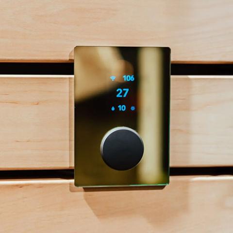 HUUM Sauna Heater Control with WiFi, Digital On/Off, Time,Temp, Gold