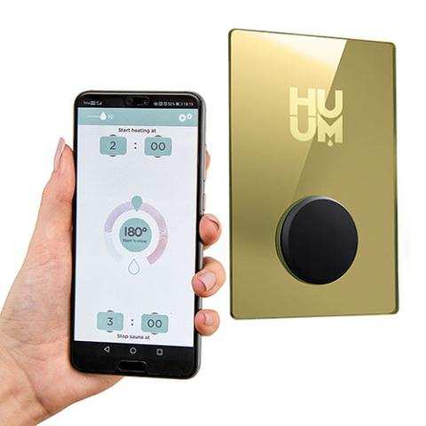 HUUM Sauna Heater Control UKU Gold digital WiFi panel for sauna temperature and timer adjustment