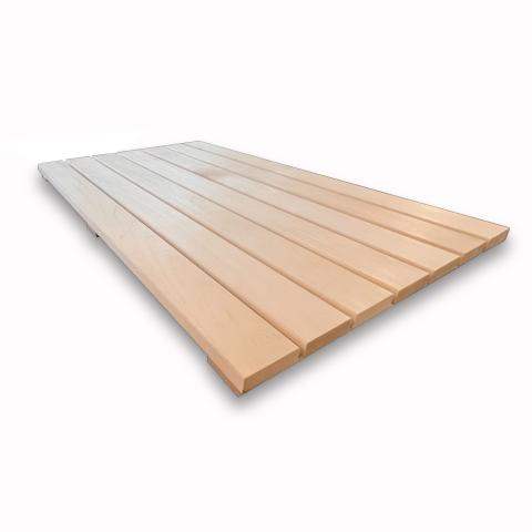 SaunaLife Floor Kit made of natural European aspen wood for Model X7 indoor sauna floor surface