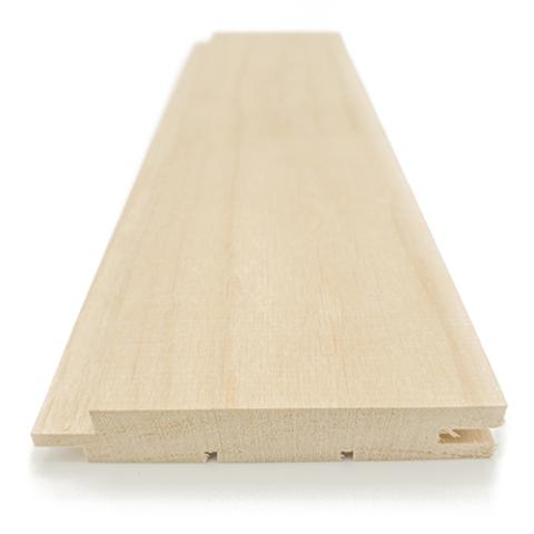 Prosaunas Alder 1x4 Sauna Wood, T&G STS4 Profile, Nickel-Gap, Wall Material