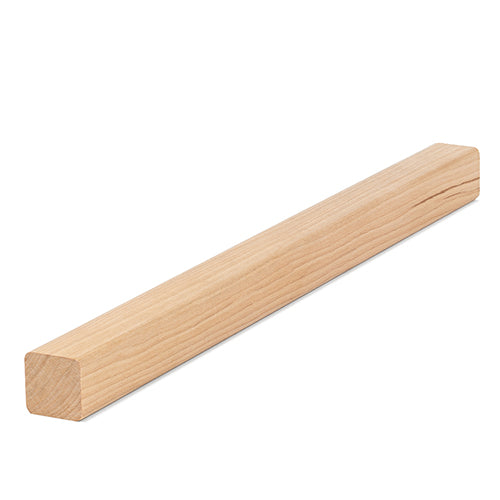 Alder wood sauna slat profile view