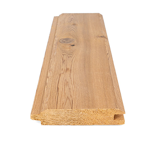 Angled cedar 1x4 T&G V2E sauna wall panel