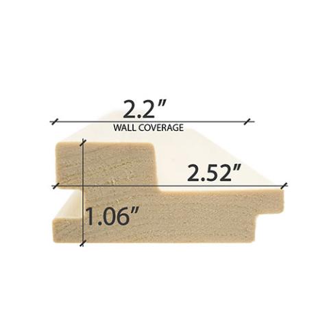 Prosaunas Aspen Grace™ 2x3 Sauna Wood, Tongue & Groove, Large-Gap, Wall Material