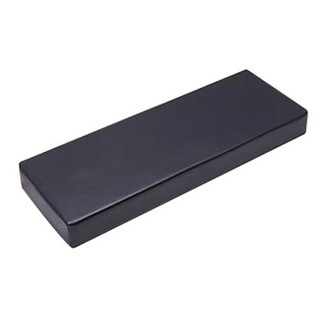 Black Finnmark FD-4 sauna cushion with non-toxic marine vinyl and 2.5-inch foam insert
