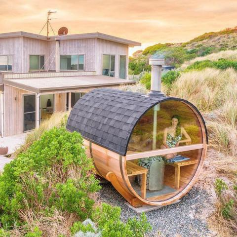 Wood Barrel Sauna