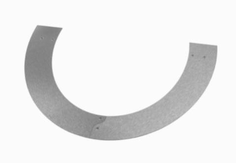 HUUM stainless steel embedding flange for DROP series sauna heaters installed inside sauna bench