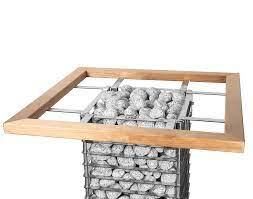 HUUM Safety Rail light wood and stainless steel railing for CLIFF sauna heater preventing accidental contact