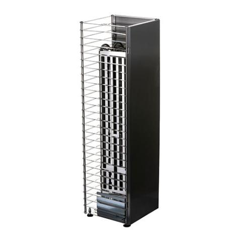 Stainless steel HUUM Reflector Panel for CLIFF Sauna Heaters reducing wall safety distance