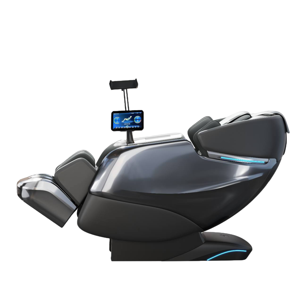 Vacuactivus Massage Chair De-Stress Lounge with full-body massage, zero gravity, heat therapy, and foot rollers for relaxation