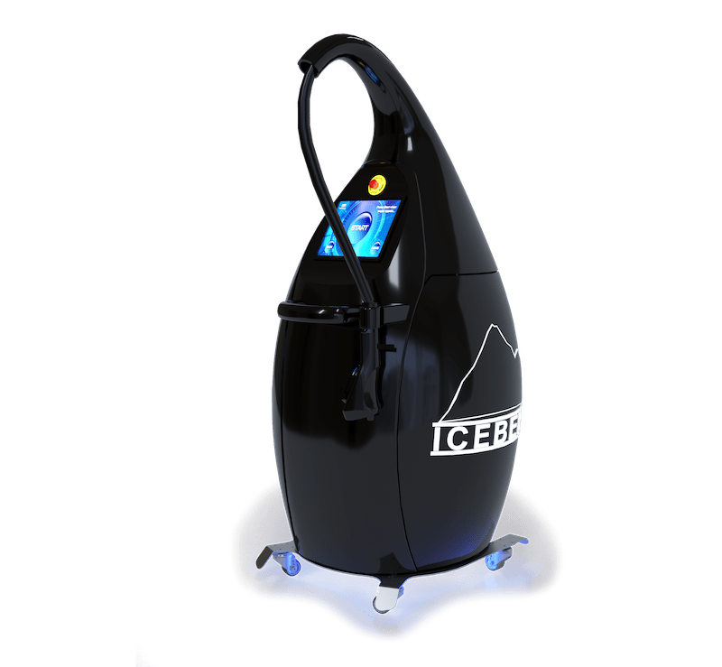Vacuactivus Iceberg 50L localized cryotherapy machine with built-in nitrogen tank for targeted cold therapy and skin rejuvenation