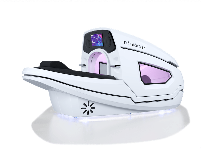 Vacuactivus InfraStar infrared vacuum fitness bike with touchscreen and vacuum resistance technology