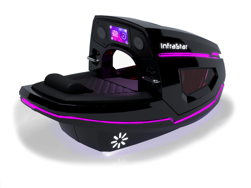 Vacuactivus InfraStar infrared vacuum fitness bike with touchscreen and vacuum resistance technology