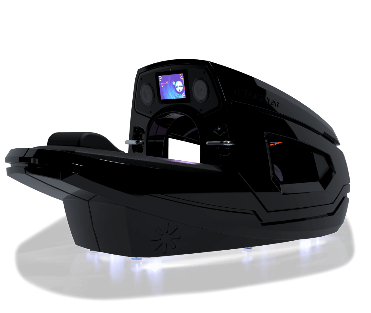 Vacuactivus InfraStar infrared vacuum fitness bike with touchscreen and vacuum resistance technology