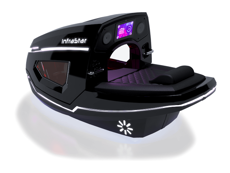 Vacuactivus InfraStar infrared vacuum fitness bike with touchscreen and vacuum resistance technology