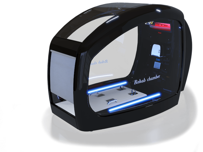 Vacuactivus HotCRYO Chamber for weight loss and sports rehabilitation with hot and cold therapy and low impact exercises