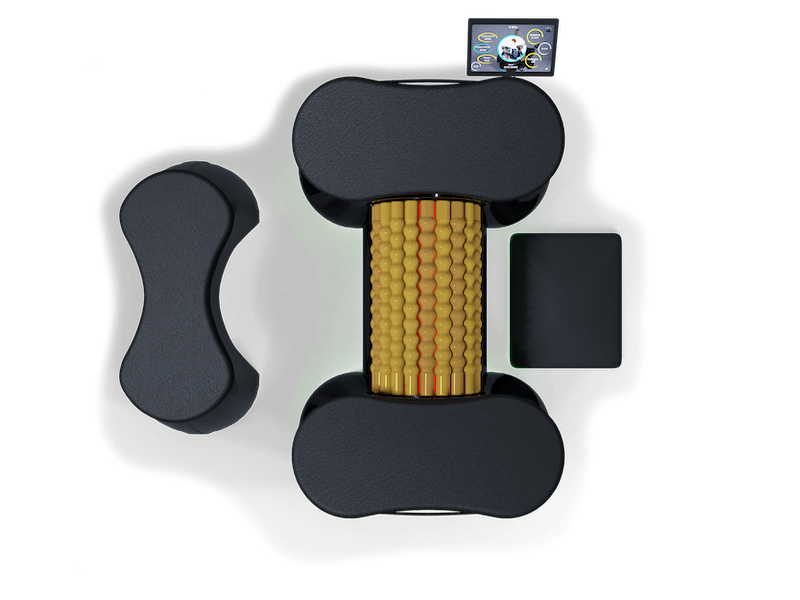 Vacuactivus RollStar Rollshaper lymphatic drainage roller with infrared technology and touchscreen display for wellness massage
