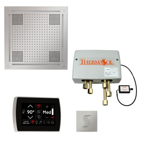 Thermasol Total Wellness Package Hydrovive with SignaTouch Round smart steam shower control system