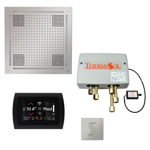 Thermasol Digital Shower valve and SignaTouch Square touchscreen control panel for Total Wellness steam shower package